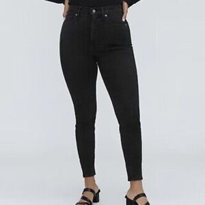 Everlane Women's Black High Rise Curvy Skinny Jeans